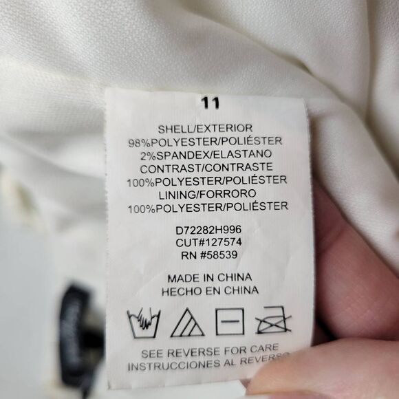 Sparkly White Lacey Textured Spaghetti Strap Mini Short Dress - Picture 14 of 14